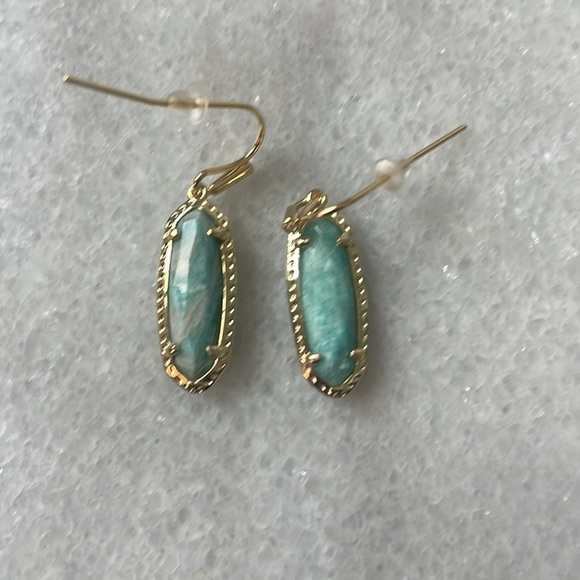 Kendra Scott Emma 14K Gold Over
Brass Amazonite drop turquoise Earrings New OS - Picture 4 of 5